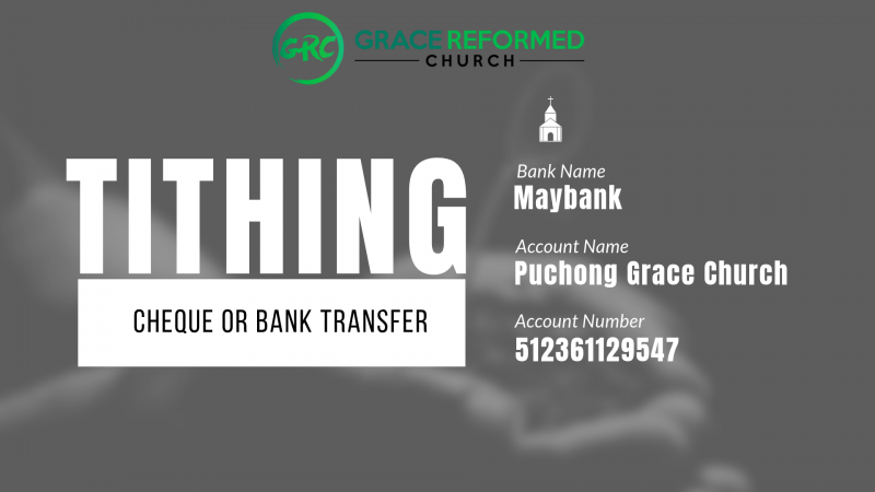 Grace Reformed Church Tithing Information